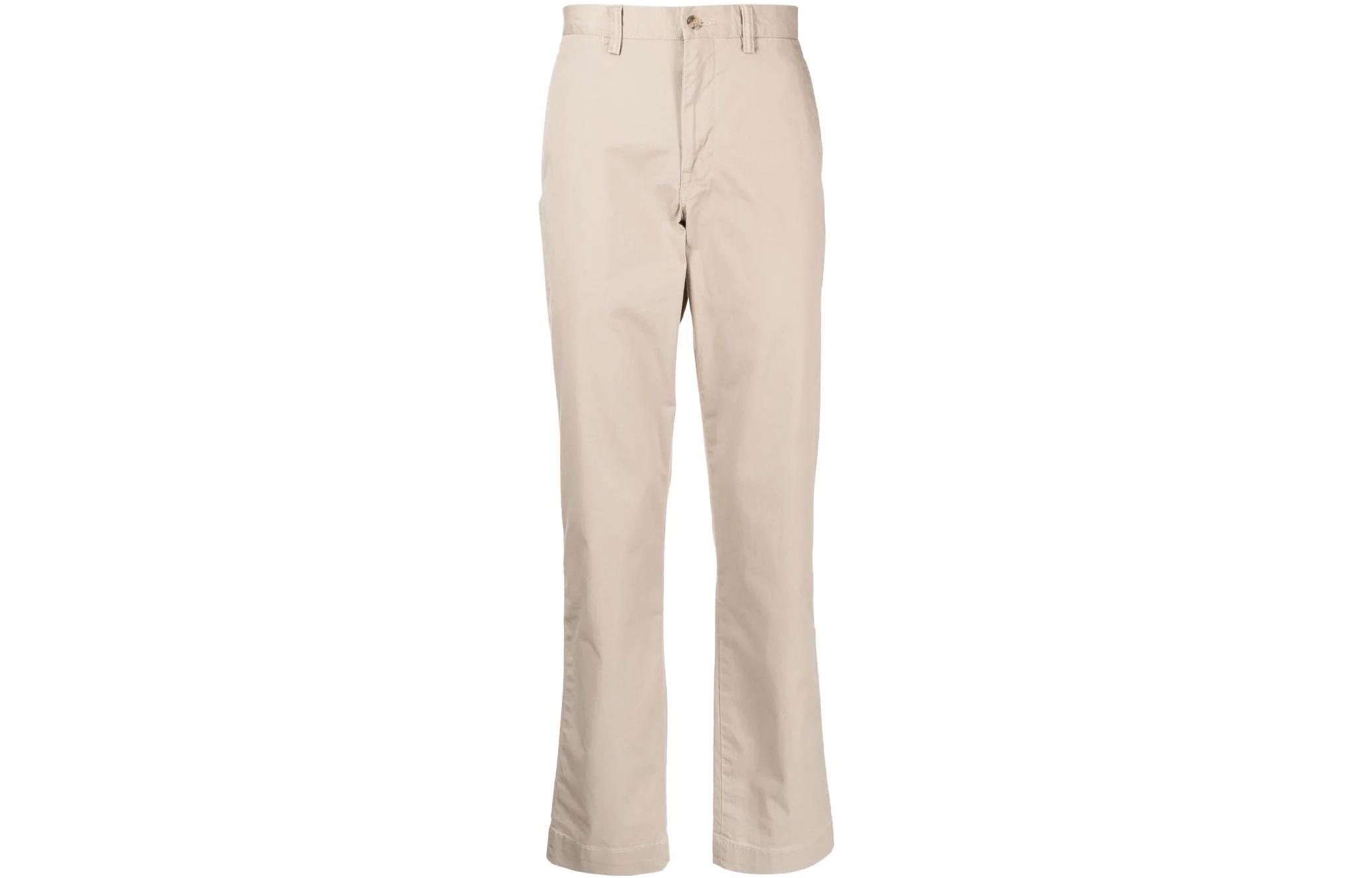 Polo Ralph Lauren SS22 Solid Straight-Leg Casual Pants Brown . 710687424-002