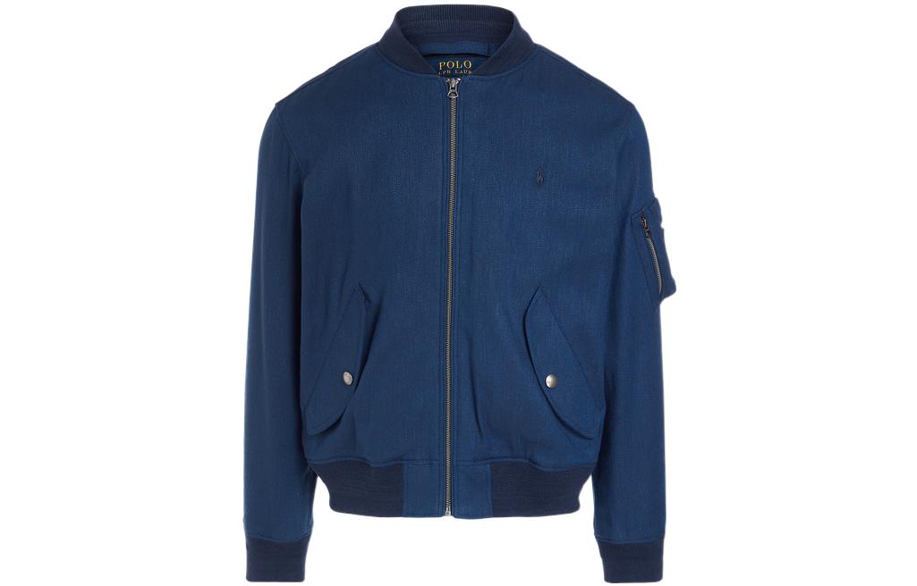 Polo Ralph Lauren SS22 Stretch Flight Bomber Jacket Men - Navy Blue. MNPOOTW16020826-410 圖 2