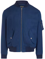 Order Polo Ralph Lauren SS22 男士彈力飛行夾克外套 - 海軍藍 MNPOOTW16020826-410