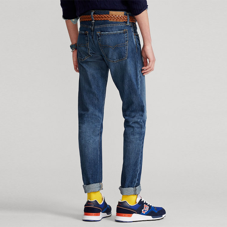 Purchase Polo Ralph Lauren SS22 Vintage Slim Fit Mid-Rise Jeans Lelaki Biru. 710849815-001