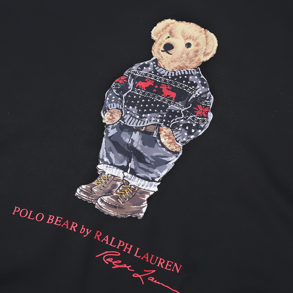 Polo Ralph Lauren SS23  Black Cartoon Graphic Hoodie Long Sleeve. 710852453-023 圖 9