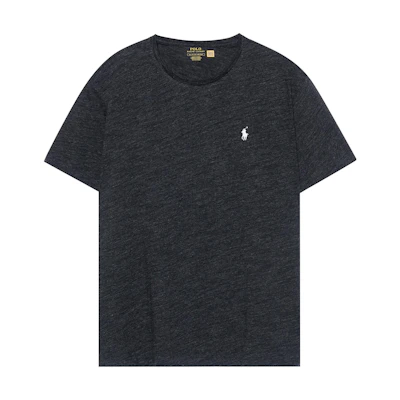 Polo Ralph Lauren SS23 Black Logo Embroidered Casual Crewneck T-Shirt. 710610667-043