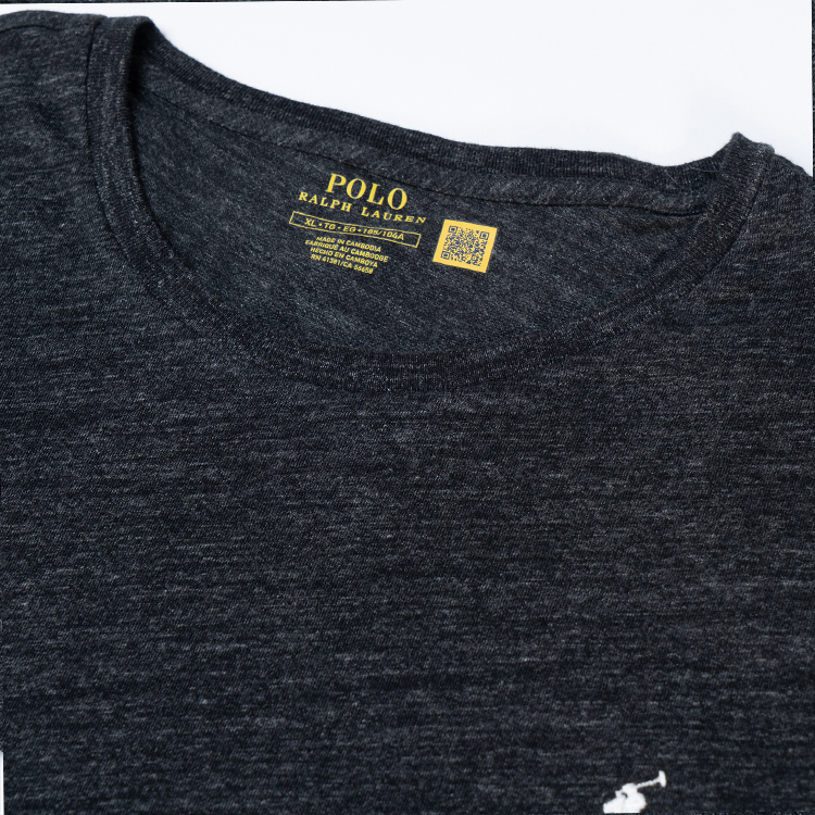 Details for ポロ ラルフ ローレン SS23 ブラック ロゴ 刺繍 カジュアル クルーネック Tシャツ 710610667-043