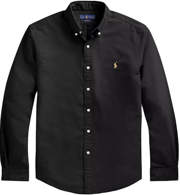 Polo Ralph Lauren SS23 Camisa Larga Negra con Logo Bordado. 710767828-001 Order Polo Ralph Lauren SS23 Camisa Larga Negra con Logo Bordado. 710767828-001