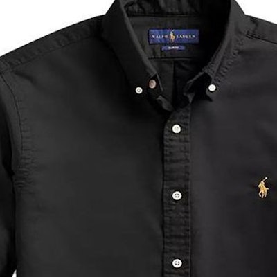 Polo Ralph Lauren SS23 Camisa Larga Negra con Logo Bordado. 710767828-001 Purchase Polo Ralph Lauren SS23 Camisa Larga Negra con Logo Bordado. 710767828-001