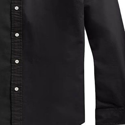 Polo Ralph Lauren SS23 Camisa Larga Negra con Logo Bordado. 710767828-001 Details for Polo Ralph Lauren SS23 Camisa Larga Negra con Logo Bordado. 710767828-001