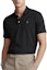 Shop Polo Ralph Lauren SS23 Black Solid Polo Shirt with Logo Embroidery. 710870645-003