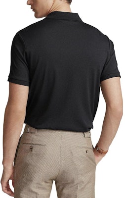 Polo Ralph Lauren SS23 Black Solid Polo Shirt with Logo Embroidery. 710870645-003 Purchase Polo Ralph Lauren SS23 Black Solid Polo Shirt with Logo Embroidery. 710870645-003