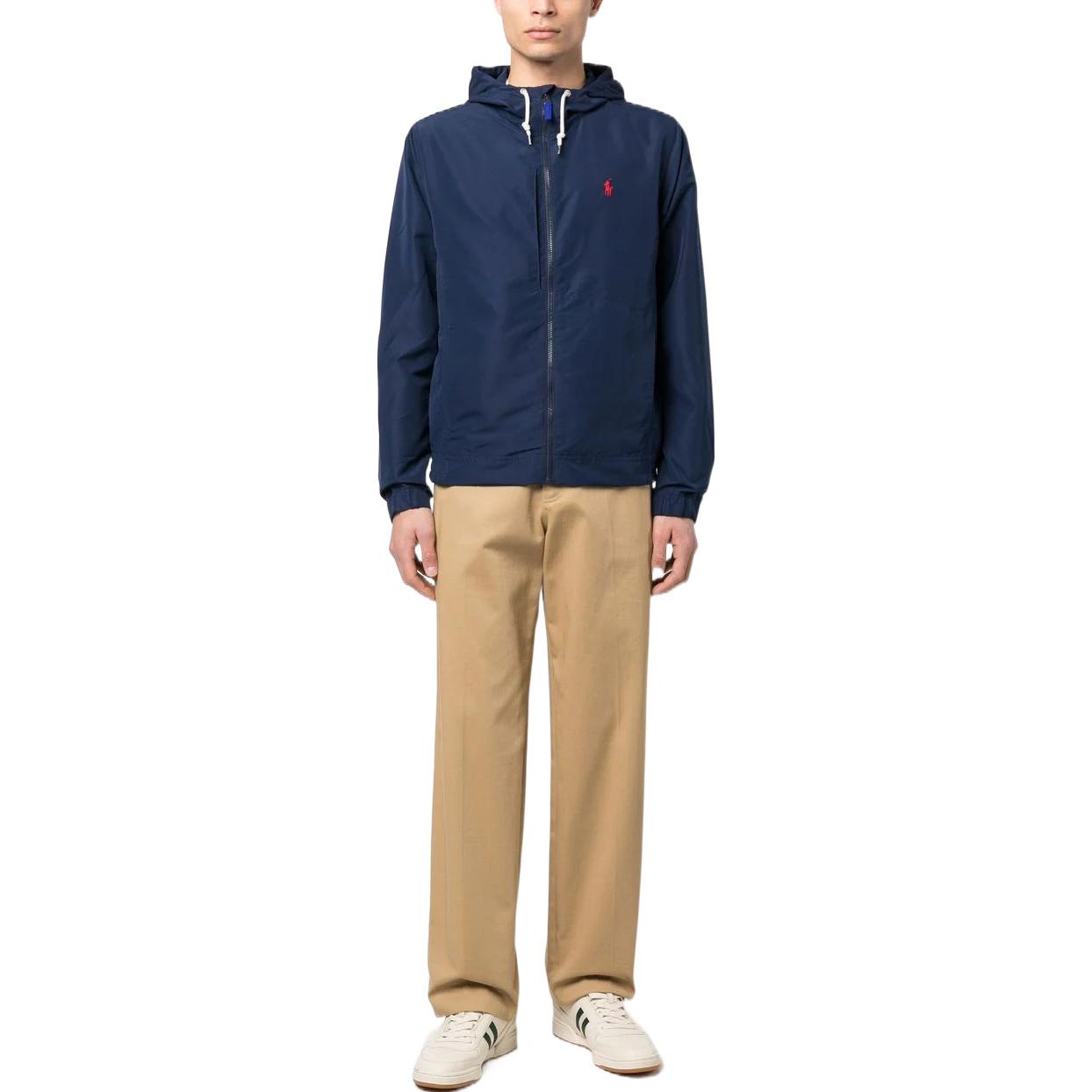 Polo Ralph Lauren SS23  Blue Hooded Zip-Up Logo Embroidered Jacket. 710888070-001 圖 3