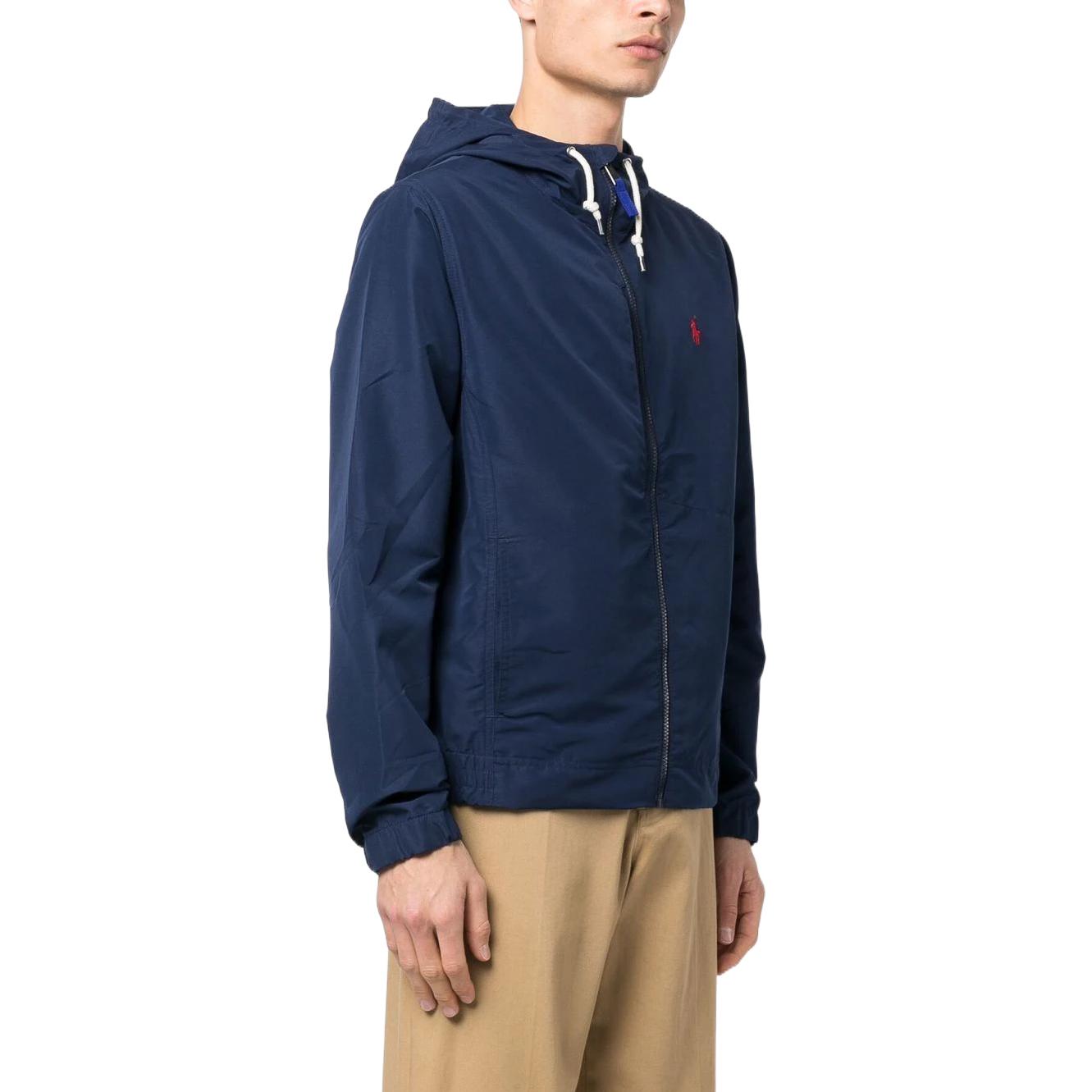 Polo Ralph Lauren SS23  Blue Hooded Zip-Up Logo Embroidered Jacket. 710888070-001 圖 5