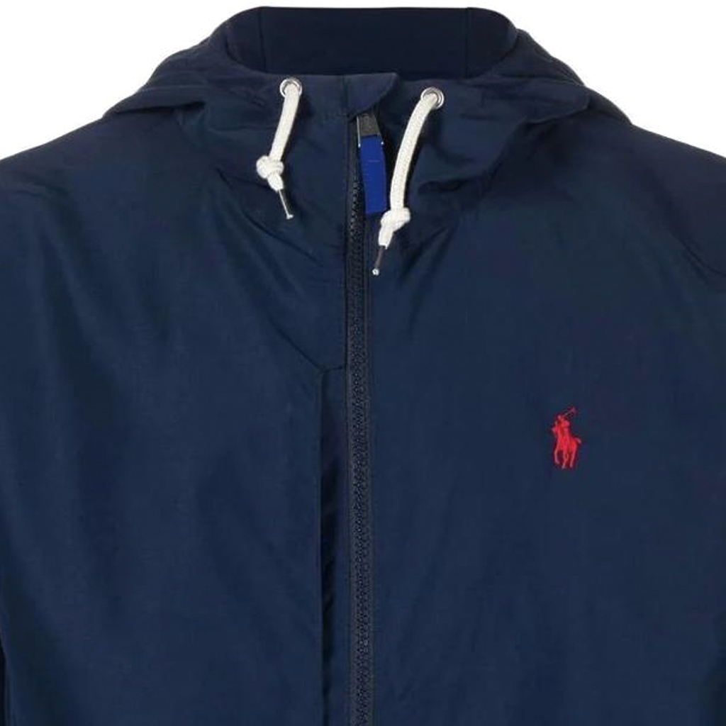 Polo Ralph Lauren SS23  Blue Hooded Zip-Up Logo Embroidered Jacket. 710888070-001 圖 6