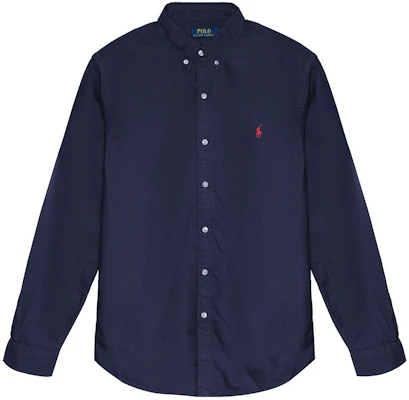 Polo Ralph Lauren SS23 Baju Oxford Biru Lengan Panjang dengan Sulaman Logo. 710729232-022 Order Polo Ralph Lauren SS23 Baju Oxford Biru Lengan Panjang dengan Sulaman Logo. 710729232-022