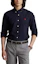 Shop Polo Ralph Lauren SS23 Baju Oxford Biru Lengan Panjang dengan Sulaman Logo. 710729232-022