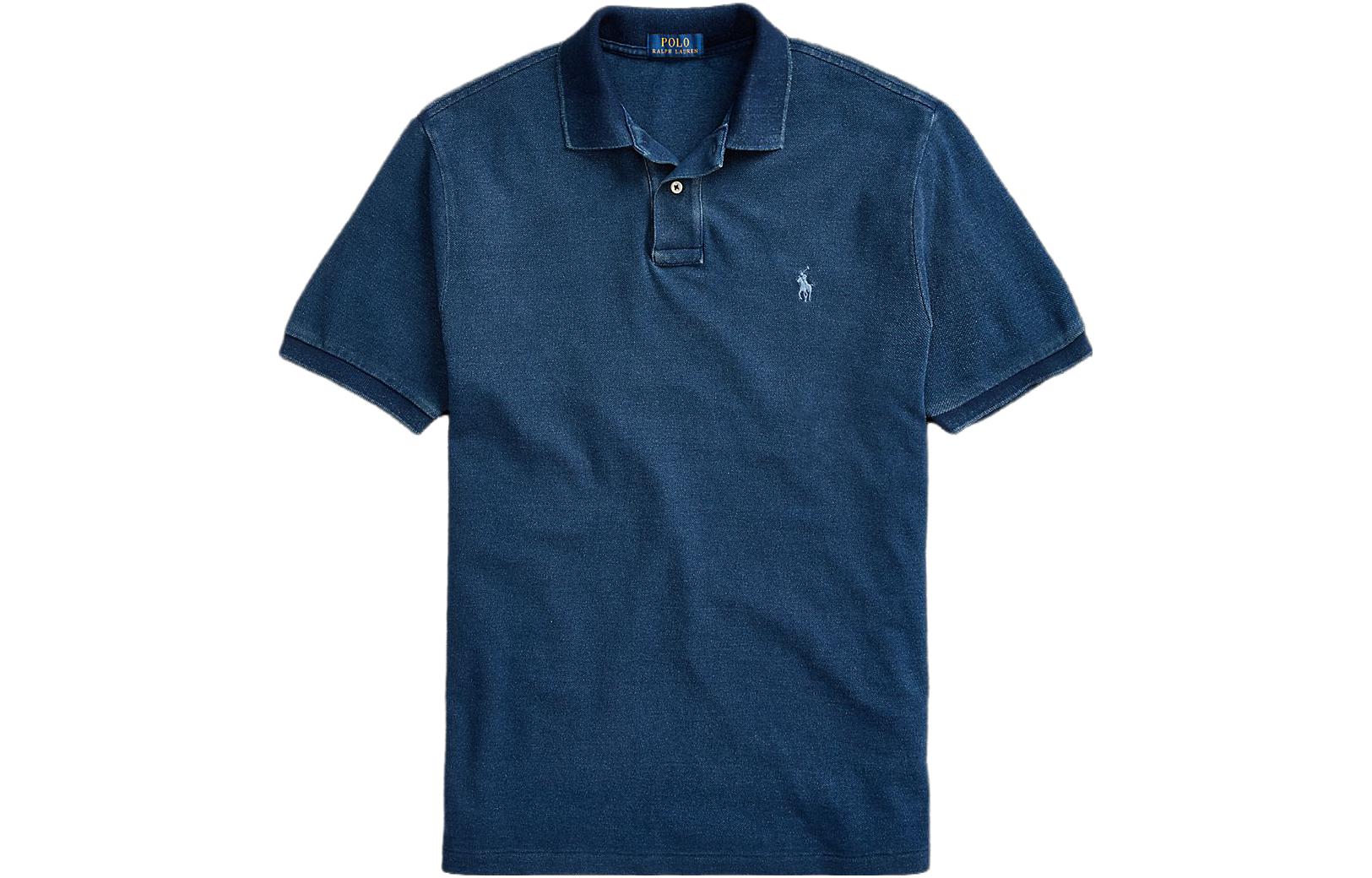 Polo Ralph Lauren SS23  Blue Short-Sleeve Polo Shirt with Pony Logo. MNPOKNI1N820163-400 圖 2