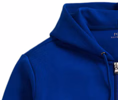 Details for Polo Ralph Lauren SS23 Blue Solid Logo Zip-Up Embroidered Sweatshirt. MNPOKNI16822726-400