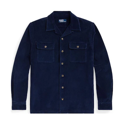 Polo Ralph Lauren SS23 Blue Solid Long Sleeve Button-Up Shirt. MNPOWOV16822710-410