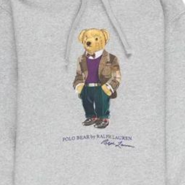 Polo Ralph Lauren SS23  Cartoon Print Hoodie Grey Long Sleeve Casual Wear 710853309-027 圖 5