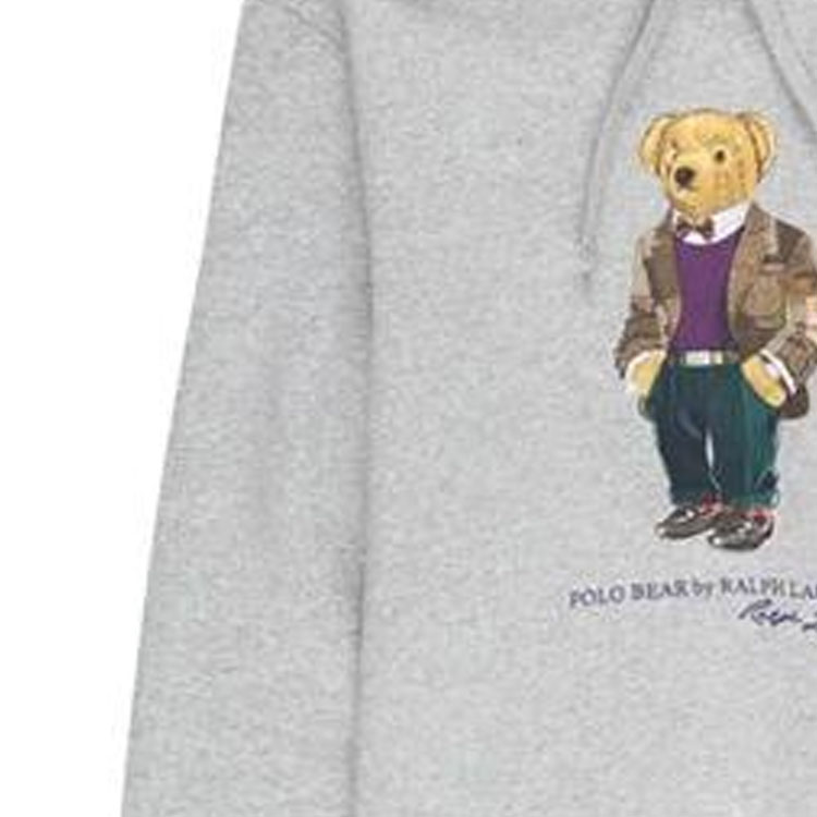 Polo Ralph Lauren SS23  Cartoon Print Hoodie Grey Long Sleeve Casual Wear 710853309-027 圖 6