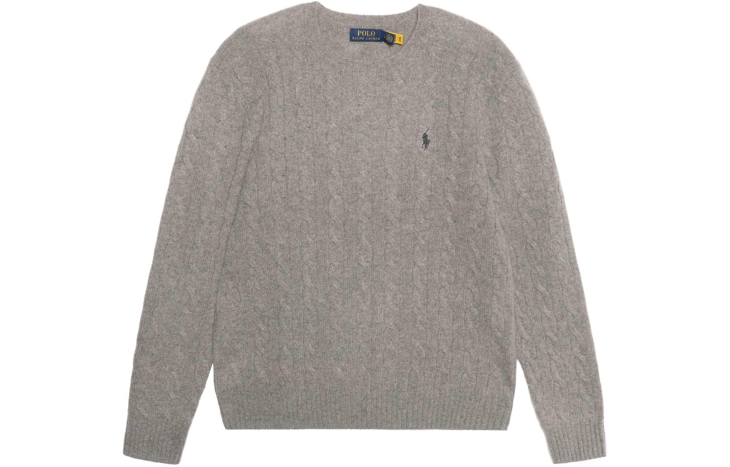 Polo Ralph Lauren SS23  Cashmere Cable-Knit Sweater Grey with Logo Embroidery 710876762-012 圖 2