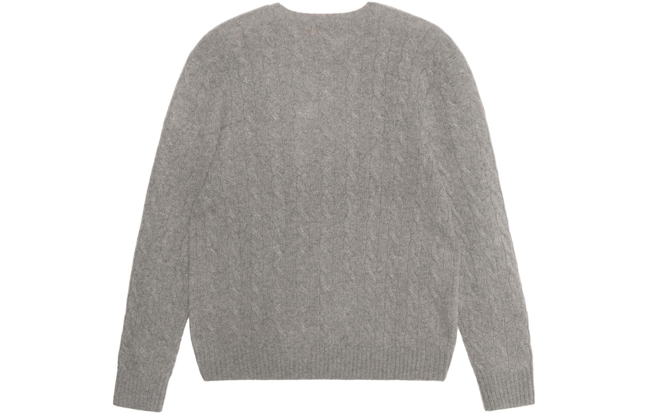Polo Ralph Lauren SS23  Cashmere Cable-Knit Sweater Grey with Logo Embroidery 710876762-012 圖 3