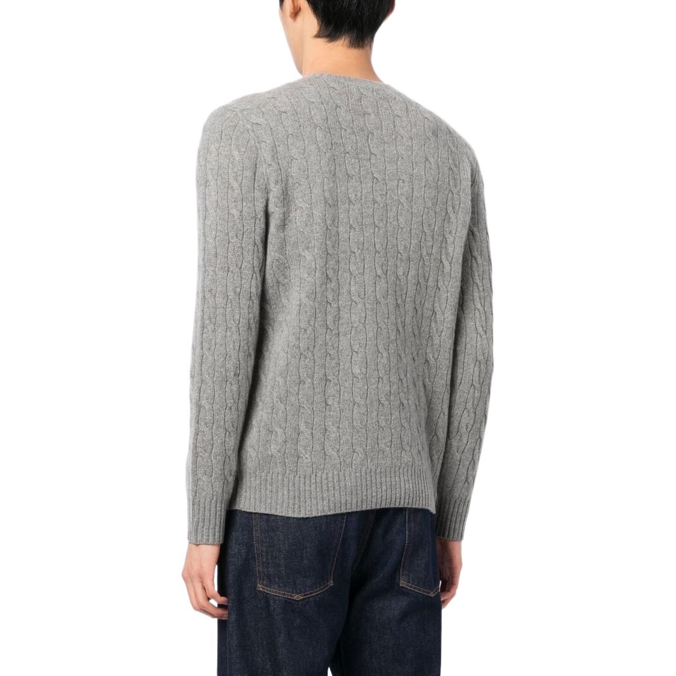 Polo Ralph Lauren SS23  Cashmere Cable-Knit Sweater Grey with Logo Embroidery 710876762-012 圖 5