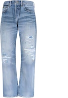 Polo Ralph Lauren SS23 Distressed Loose Fit Jeans in Solid Color. 710900029-001 Polo Ralph Lauren SS23 Distressed Loose Fit Jeans in Solid Color. 710900029-001