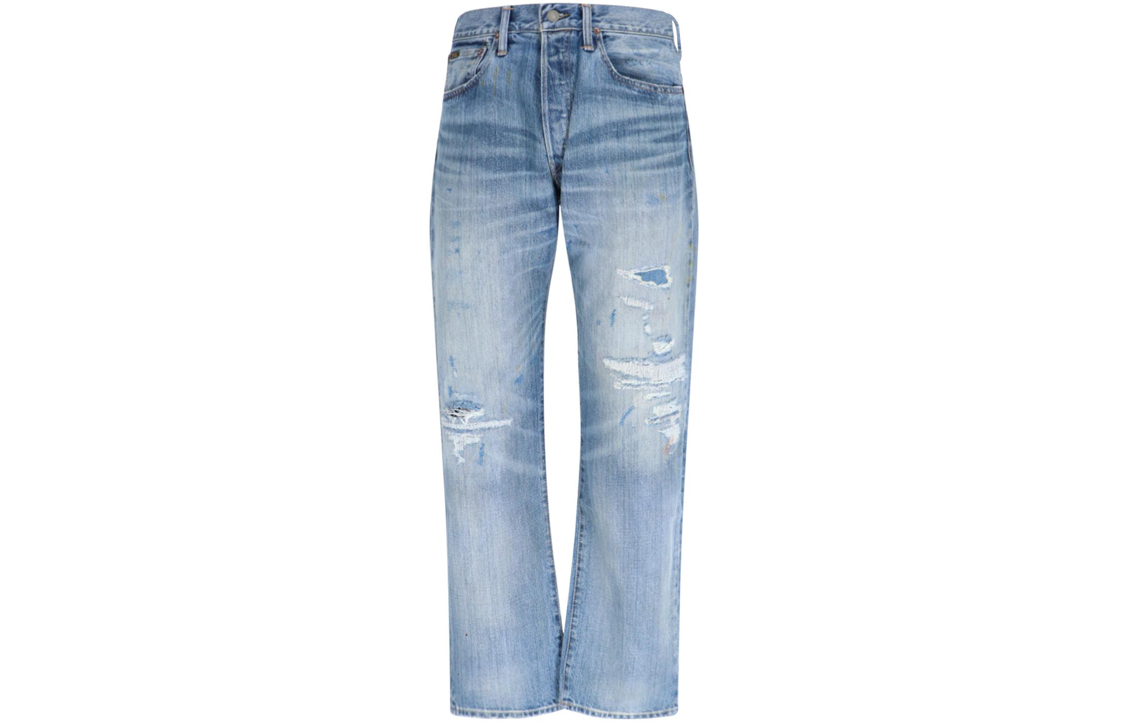 Order Polo Ralph Lauren SS23 Jeans Loose Fit Warna Solid Lelaki. 710900029-001