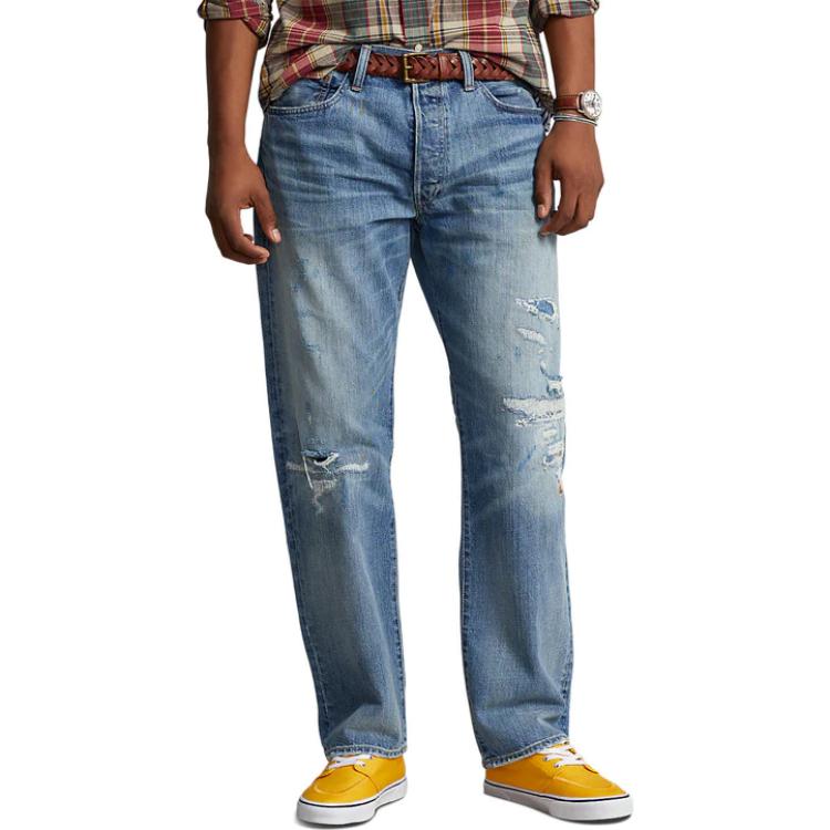 Lookbook Polo Ralph Lauren SS23 Jeans Loose Fit Warna Solid Lelaki. 710900029-001