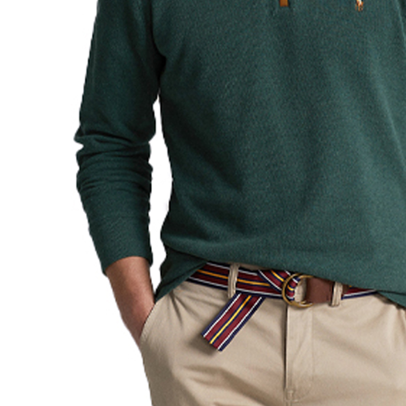 Details for Polo Ralph Lauren SS23 Sweatshirt Hijau Half-Zip dengan Bordir Logo. 710857073-017