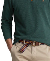 Details for Polo Ralph Lauren SS23 Green Half-Zip Sweatshirt with Logo Embroidery. 710857073-017