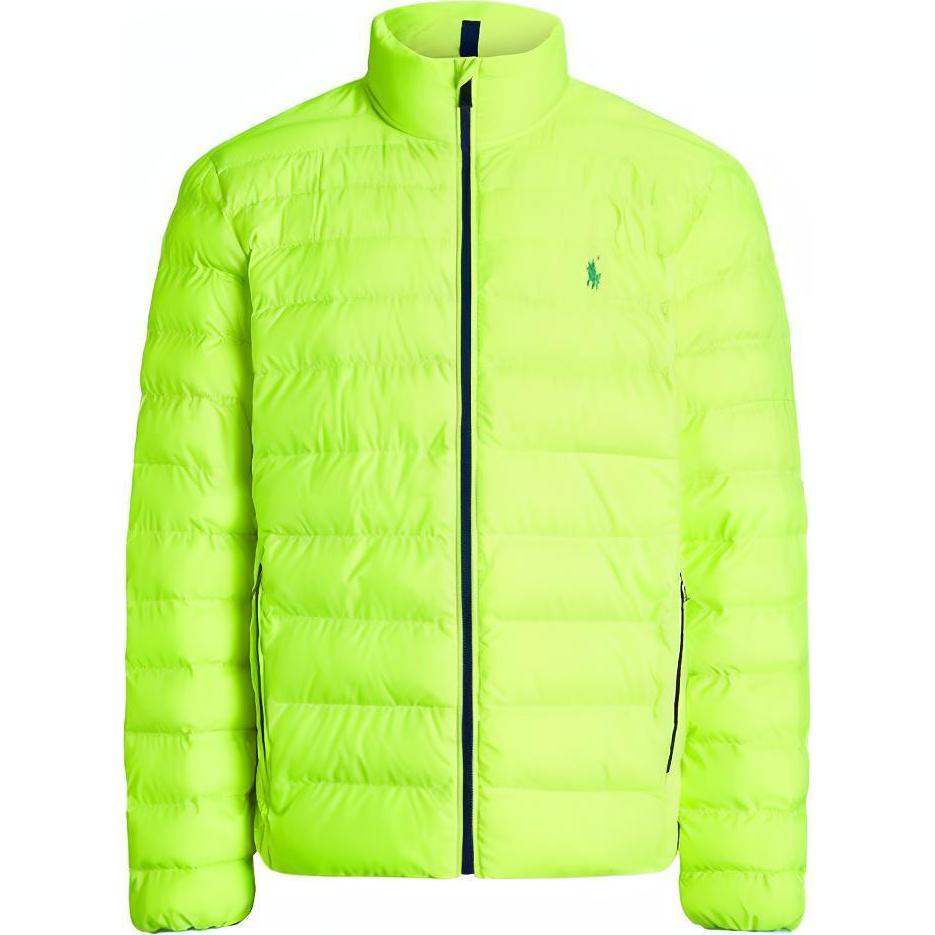 Polo Ralph Lauren SS23  Green Logo Print Standing Collar Jacket. 710888051-001