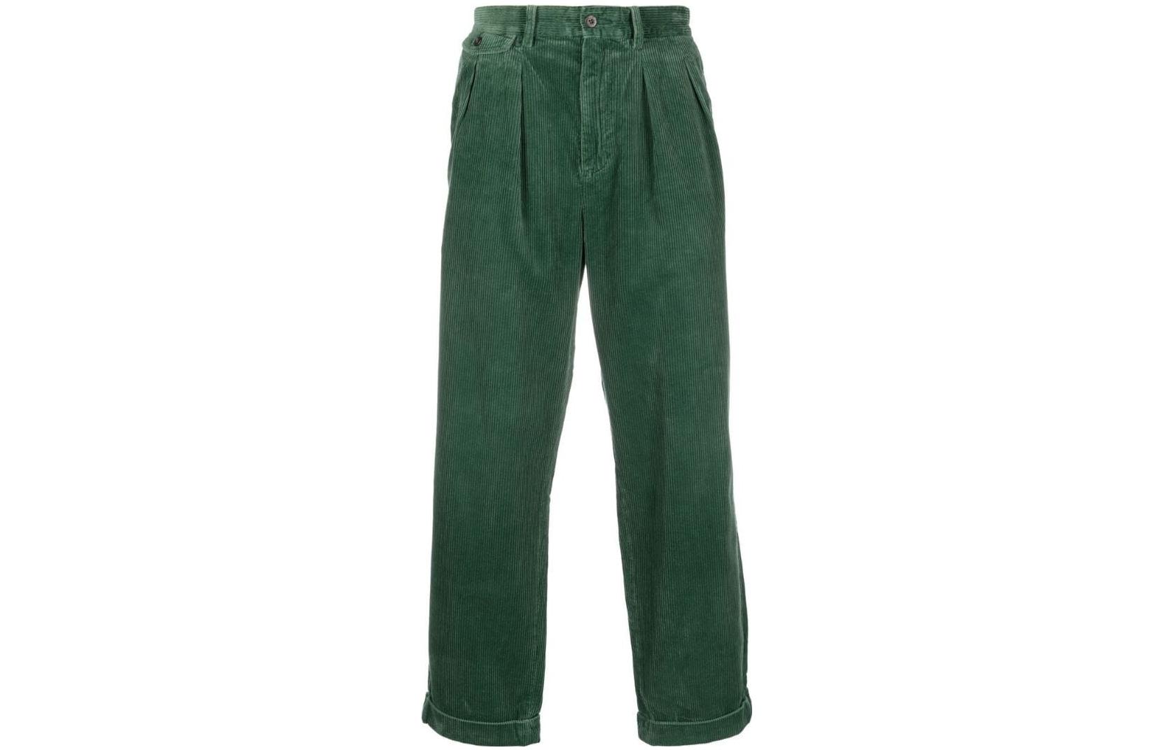 Polo Ralph Lauren SS23  Green Loose Fit Pleated Straight Casual Pants 710882543003
