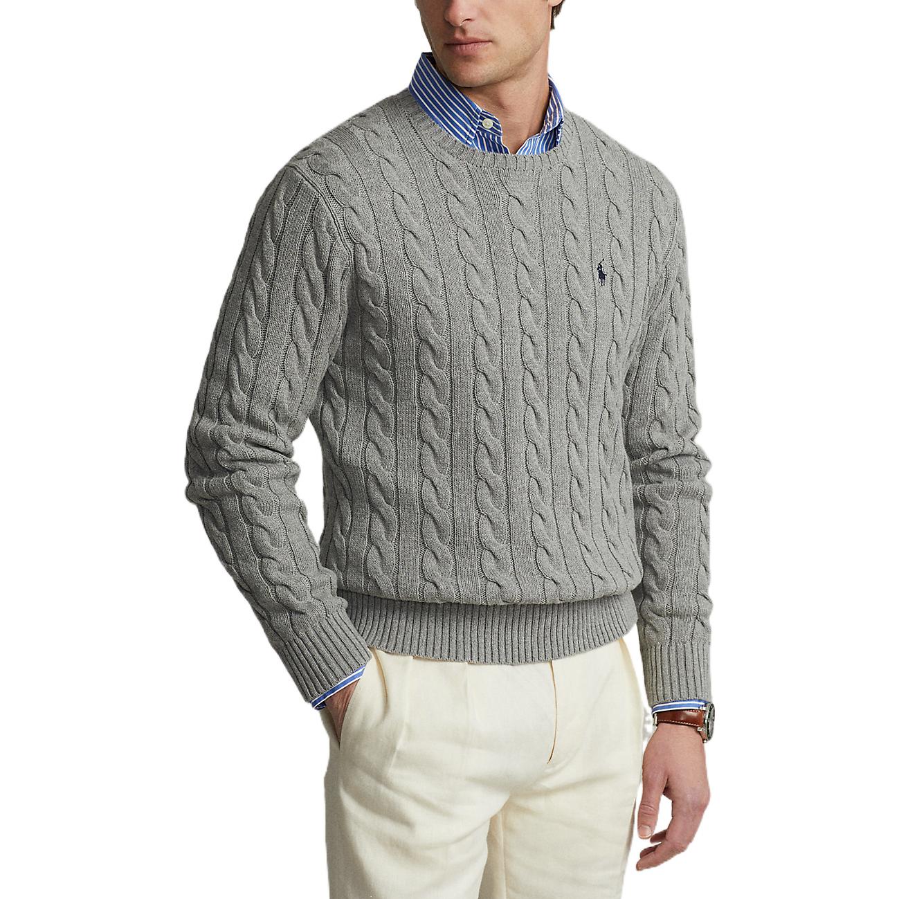 Polo Ralph Lauren SS23  Grey Pullover Sweater with Solid Logo Embroidery. MNPOSWE16820583-020 圖 6