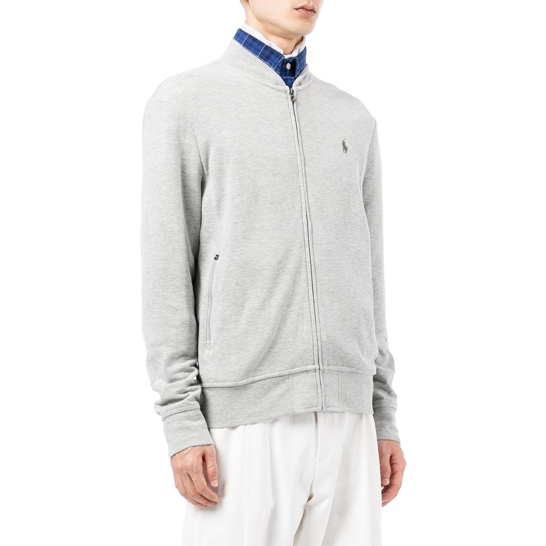 Polo Ralph Lauren SS23  Grey Solid Logo Embroidered Zip Jacket. 710842844-001 圖 5
