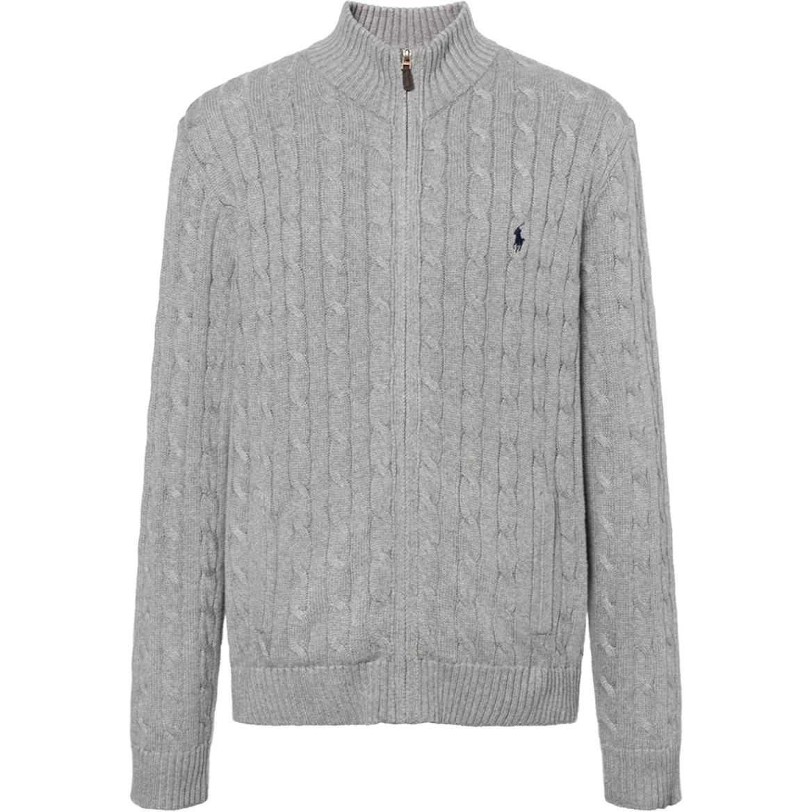 Polo Ralph Lauren SS23  Grey Zip-Up High-Neck Sweater MNPOSWE16821362-020