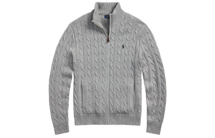 Polo Ralph Lauren SS23  Grey Zip-Up High-Neck Sweater MNPOSWE16821362-020 圖 2