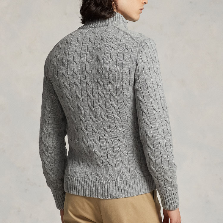 Polo Ralph Lauren SS23  Grey Zip-Up High-Neck Sweater MNPOSWE16821362-020 圖 5