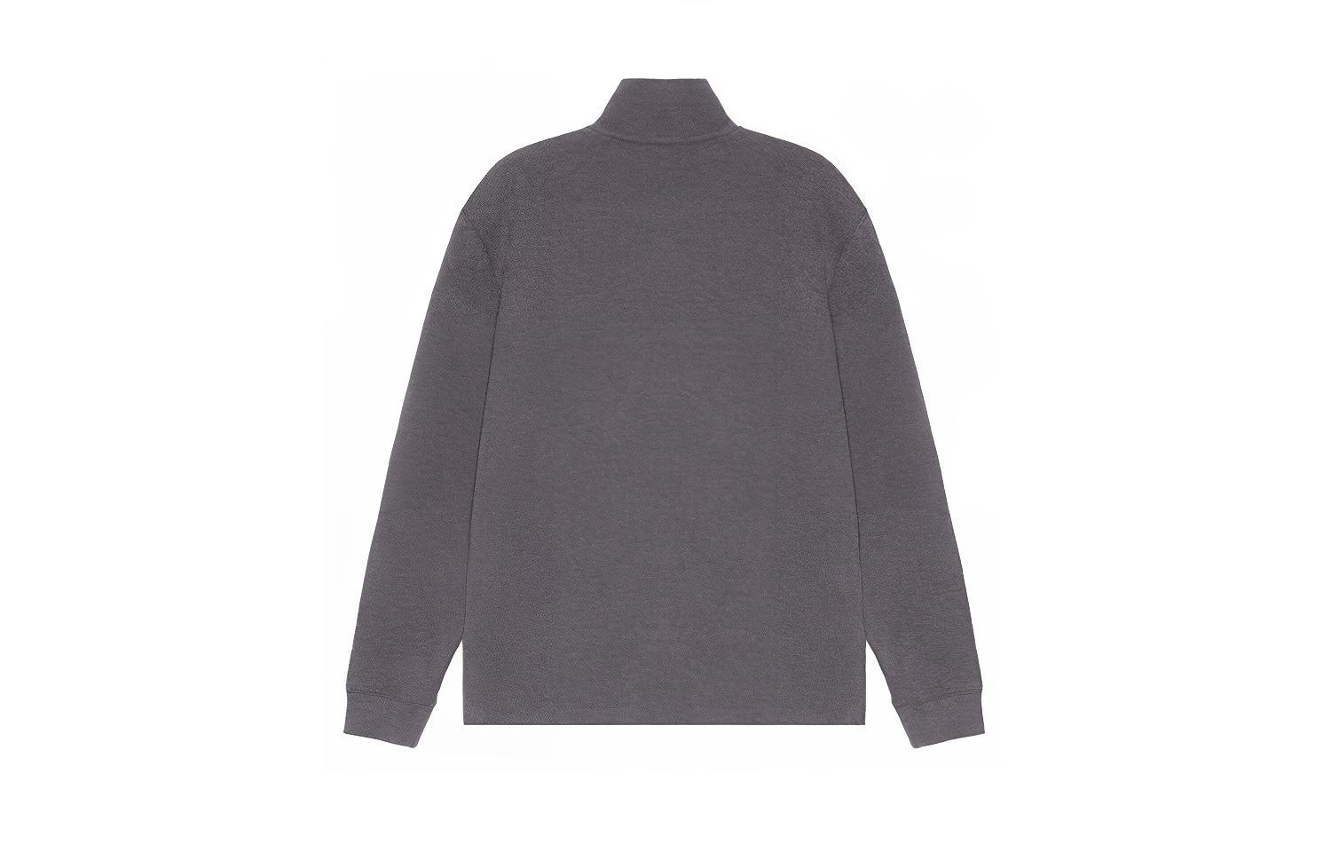 Lookbook Polo Ralph Lauren SS23 Half-Zip Sweatshirt Abu dengan Bordir Logo. 710857073-015