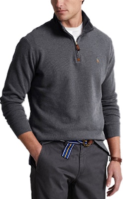Polo Ralph Lauren SS23 Half-Zip Sweatshirt Abu dengan Bordir Logo. 710857073-015 Shop Polo Ralph Lauren SS23 Half-Zip Sweatshirt Abu dengan Bordir Logo. 710857073-015