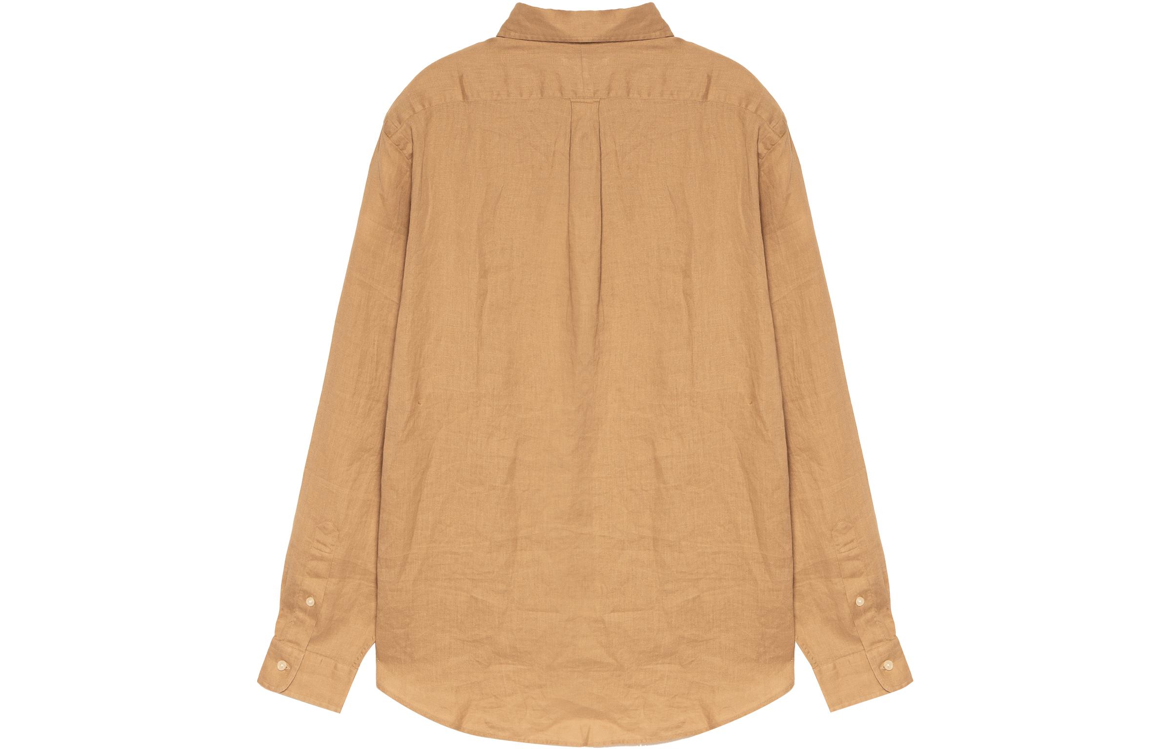 Polo Ralph Lauren SS23  Khaki Long Sleeve Polo Shirt with Logo Embroidery 710794141-011 圖 3