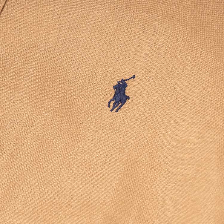 Polo Ralph Lauren SS23  Khaki Long Sleeve Polo Shirt with Logo Embroidery 710794141-011 圖 4