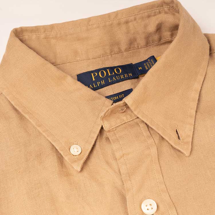 Polo Ralph Lauren SS23  Khaki Long Sleeve Polo Shirt with Logo Embroidery 710794141-011 圖 6