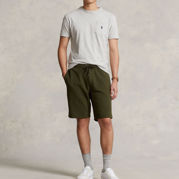 Lookbook Polo Ralph Lauren SS23 刺繡標誌高腰綁帶短褲 綠色 MNPOSHO1BQ20205-301