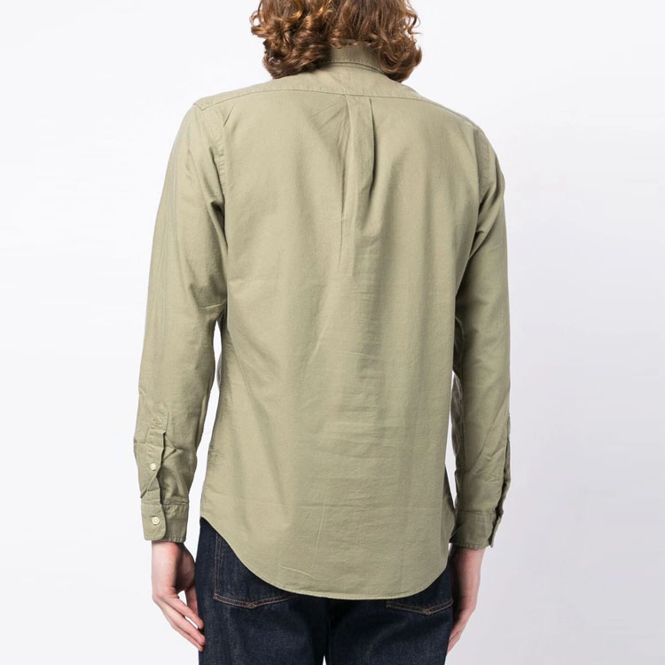 Polo Ralph Lauren SS23  Logo Embroidered Long Sleeve Shirt Light Brown 710805564-034 圖 4