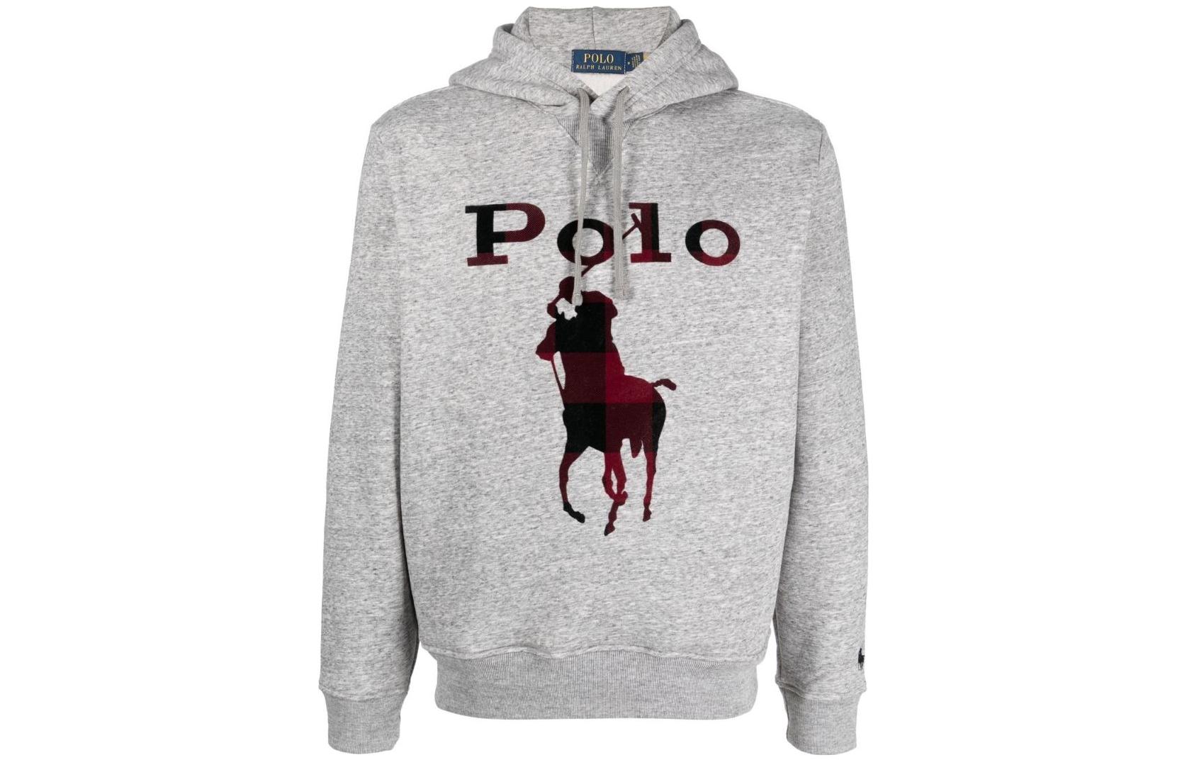 Polo Ralph Lauren SS23  Logo Print Pullover Long Sleeve Sweatshirt Grey 710881816-002