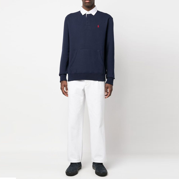 Polo Ralph Lauren SS23  Long Sleeve Polo Shirt Blue with Embroidered Logo. 710835771-001 圖 3