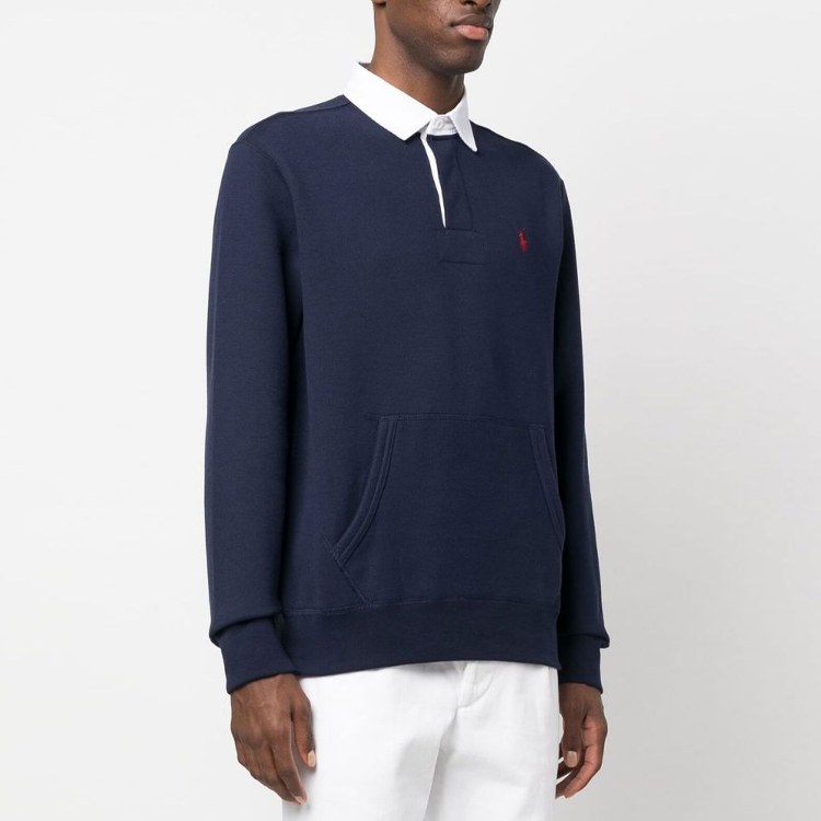 Polo Ralph Lauren SS23  Long Sleeve Polo Shirt Blue with Embroidered Logo. 710835771-001 圖 5