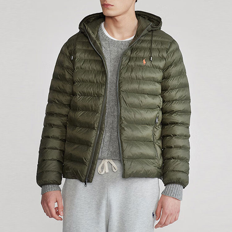 Polo Ralph Lauren SS23  Olive Hooded Down Jacket with Logo Embroidery. 710829156-007 圖 3