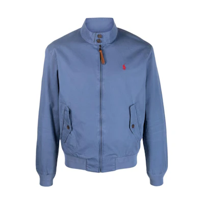 Polo Ralph Lauren SS23 Sky Blue High Neck Embroidered Logo Jacket 710907716-001