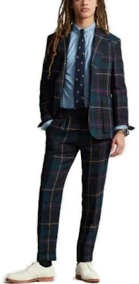 Polo Ralph Lauren SS23 Slim Fit Plaid Long Sleeve Jacket Blue. MNPOSPC27620366-999 Lookbook Polo Ralph Lauren SS23 Slim Fit Plaid Long Sleeve Jacket Blue. MNPOSPC27620366-999